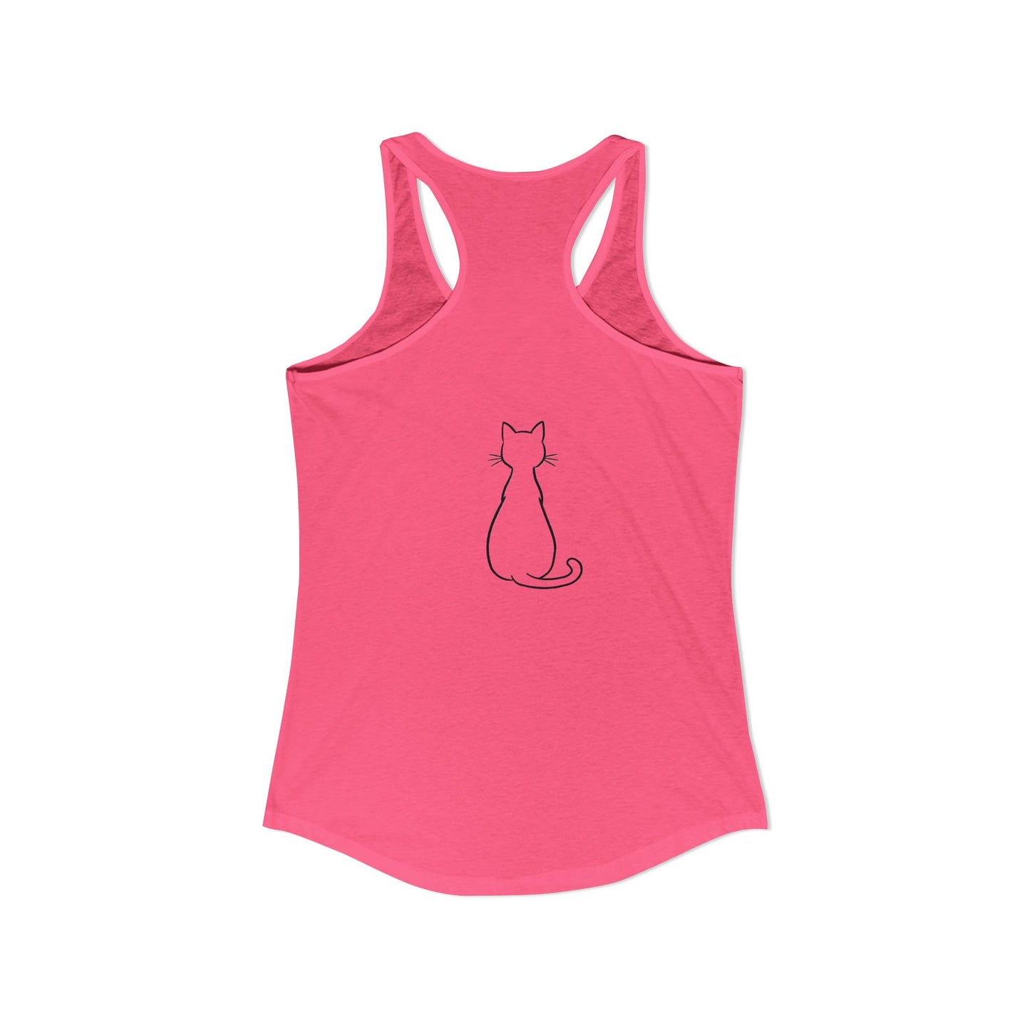 Catitude - 'Purr More Hiss Less' Double-Side Design Women's Racerback Tank Top (Additional Colors)