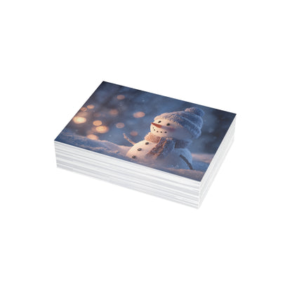 Holiday Winter Snowman Postcard Bundle (Envelopes Included)