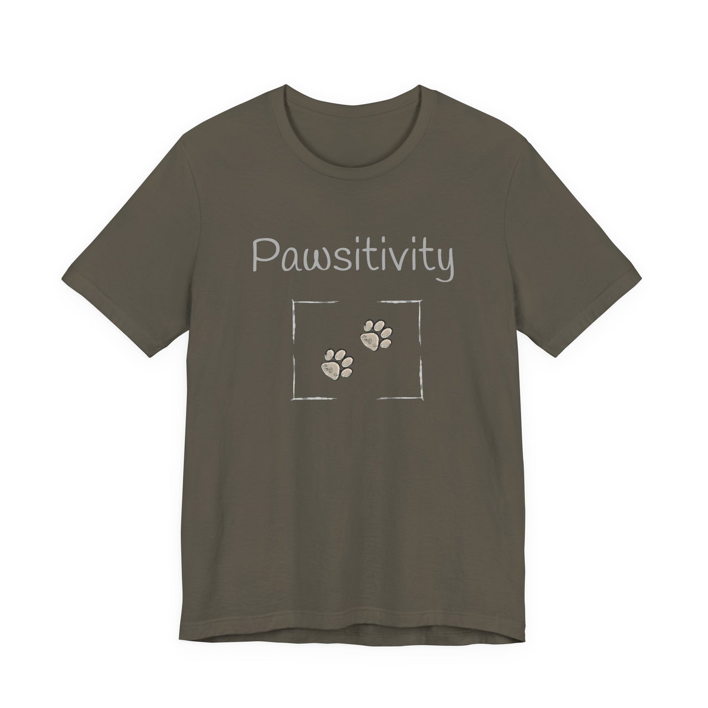 Adult Unisex 'Pawsitivity' T‑Shirt 'Be the Reason Someone Waggs or Purrs Today' Double-Sided Pet Lover Tee (Additional Colors)