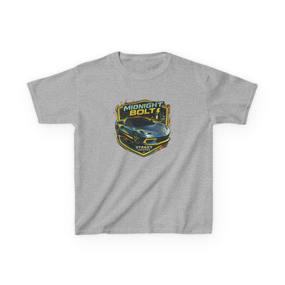 Kids Blue 'Midnight Bolt' Sportscar Theme Street Legends Series Cotton Tee (Additional Colors)