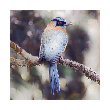 Textured Watercolor Tropical Bird Nature Wall Art Print