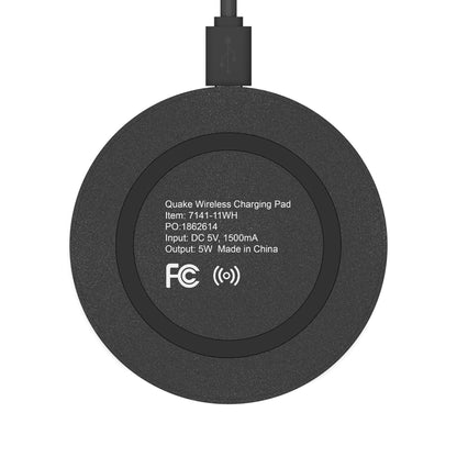 Minimalist Cat Design Wireless Charging Pad — Cute Cat 'Purr More, Hiss Less' (Additional Color)