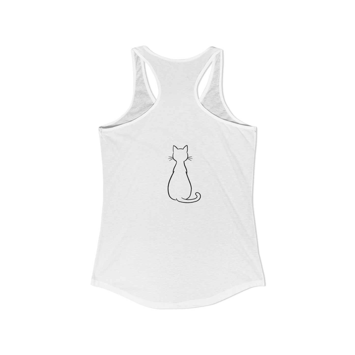 Catitude - 'Purr More Hiss Less' Double-Side Design Women's Racerback Tank Top (Additional Colors)
