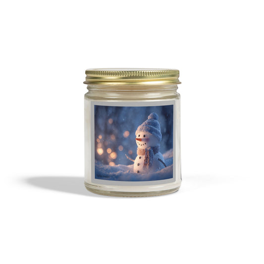 Winter Snowman Coconut Apricot Wax Scented Candle (Choice of Scents, 9oz)