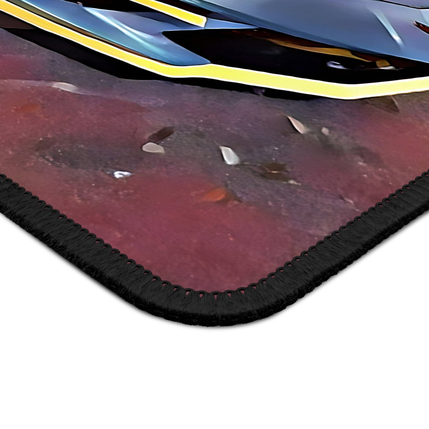 Artsy Blue Sportscar Mouse Pad