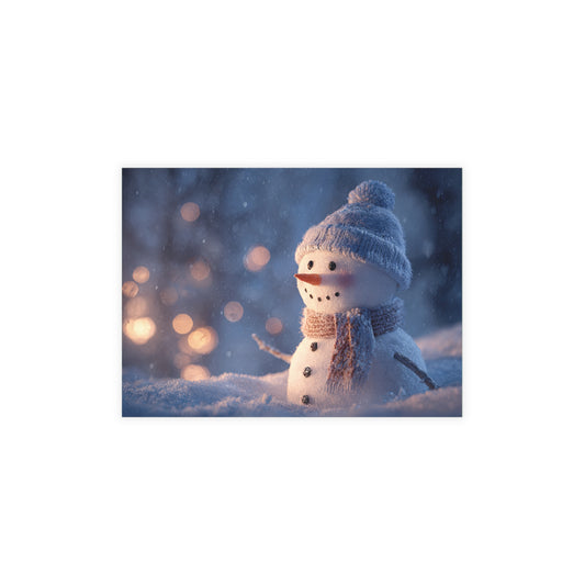 Holiday Winter Snowman Postcard Bundle (Envelopes Included)
