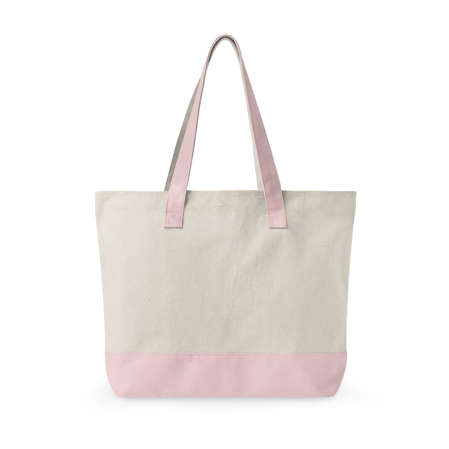 Cute Cat Face Canvas Tote Bag —  'Purr More, Hiss Less' Zippered Beach & Market Tote (Additional Colors)