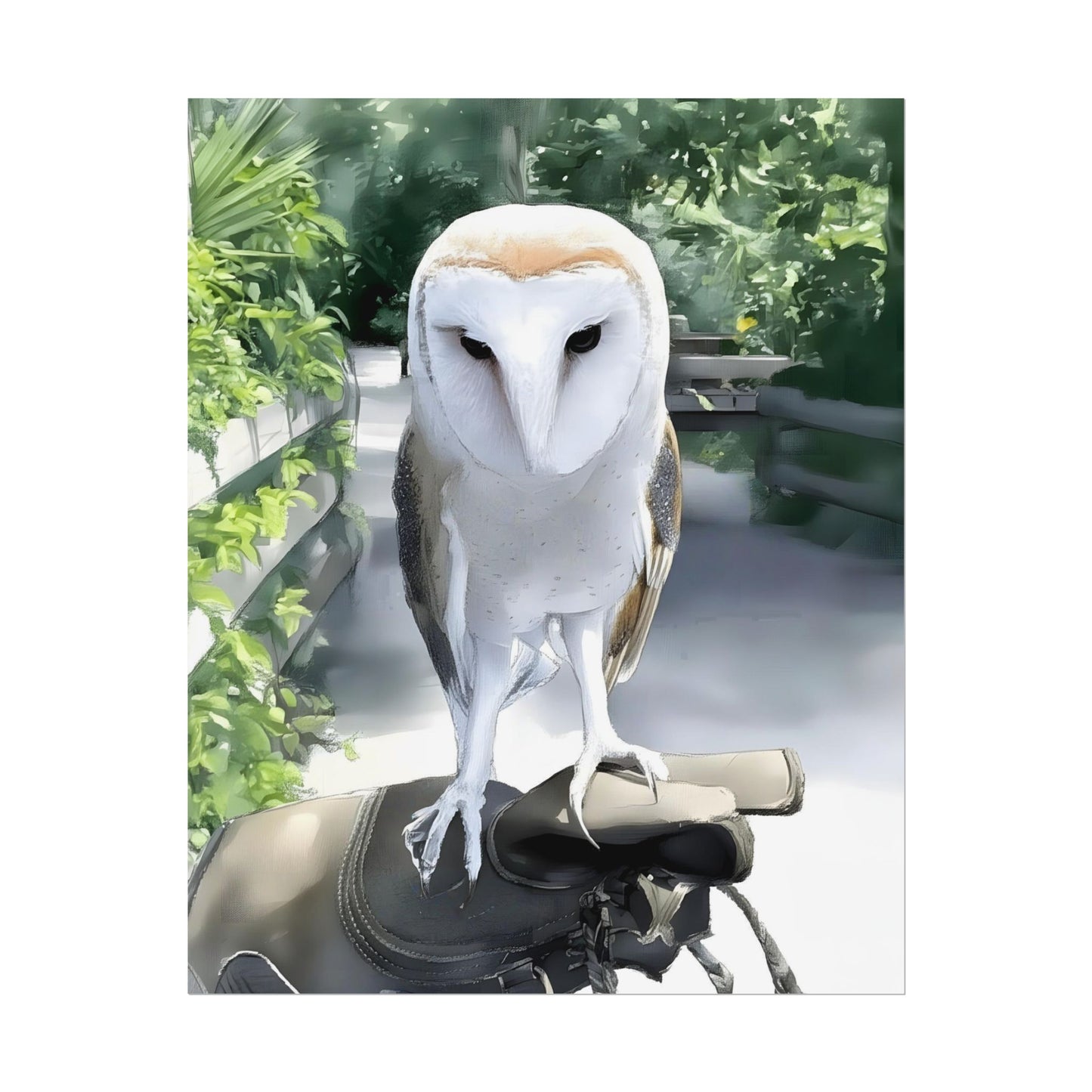 Nature Barn Owl Wall Art Print