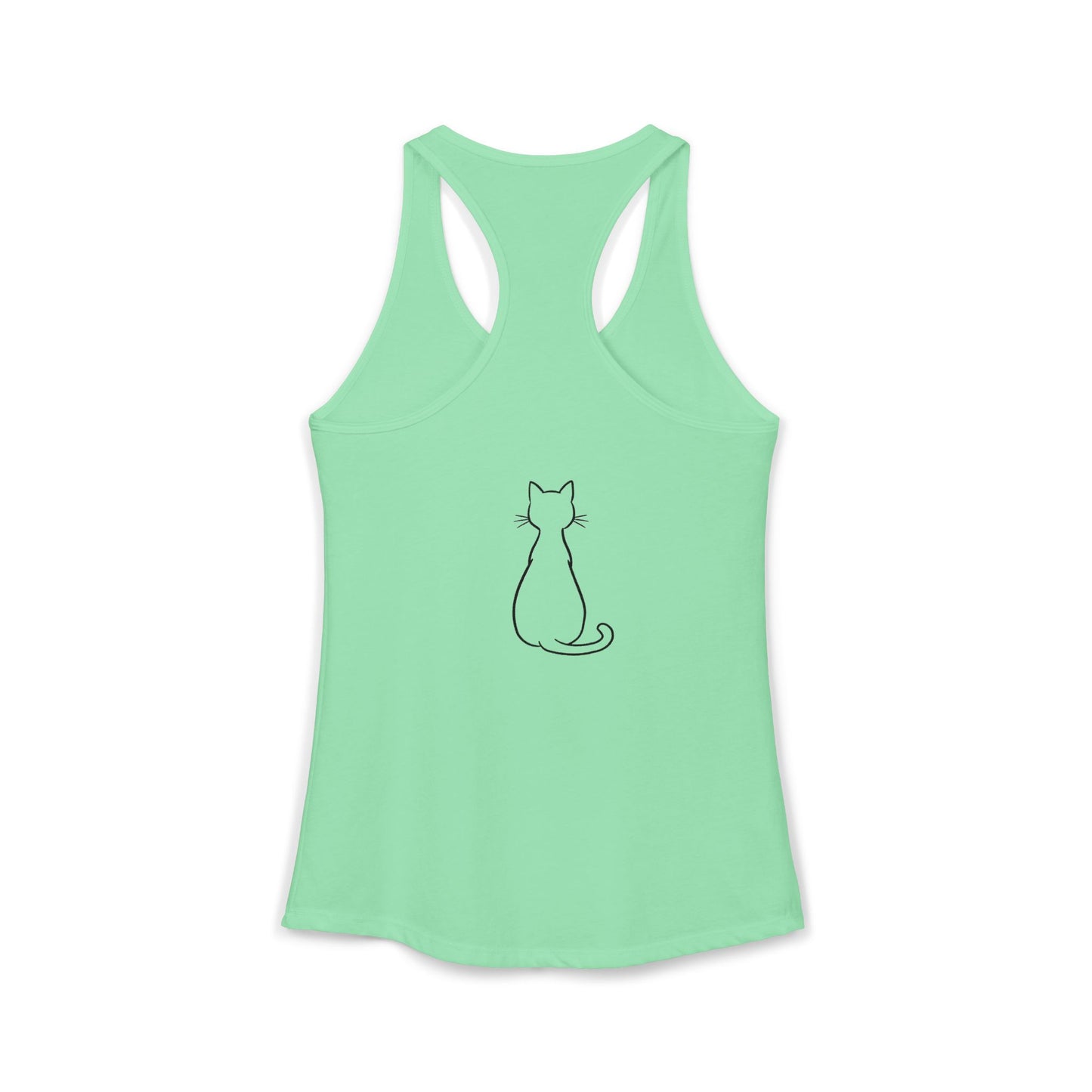 Catitude - 'Purr More Hiss Less' Double-Side Design Women's Racerback Tank Top (Additional Colors)