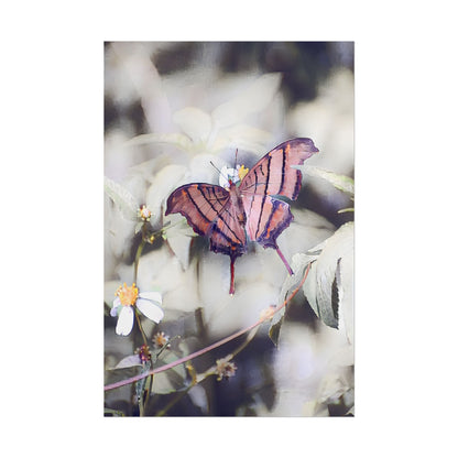 Nature-Inspired Orange Butterfly Wall Art Print