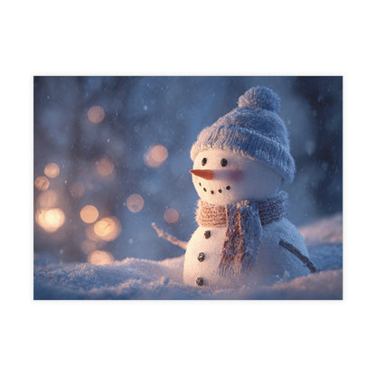 Holiday Winter Snowman Postcard Bundle (Envelopes Included)
