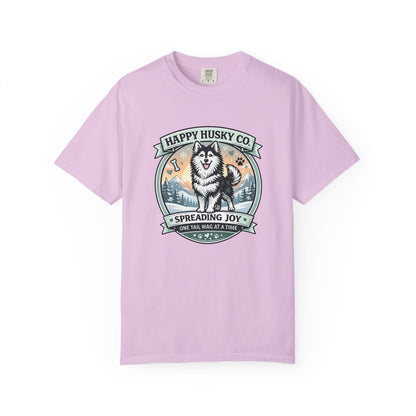 Unisex Adult Happy Husky Co. Design Logo T-Shirt — "Spreading Joy One Tail Wag At A Time" Graphic Tee (Additional Colors)
