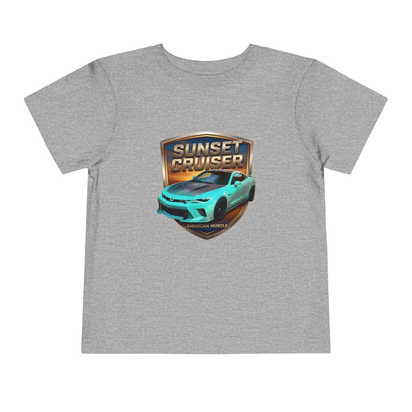 Toddler 'Sunset Cruiser' American Muscle Series Tee — Retro Sports Car Graphic Shirt (Additional Colors)