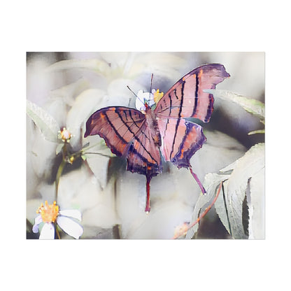 Nature-Inspired Orange Butterfly Wall Art Print