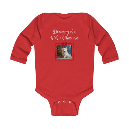 Holiday Theme Infant Bodysuit - 'Dreaming of a White Christmas' (Additional Colors)