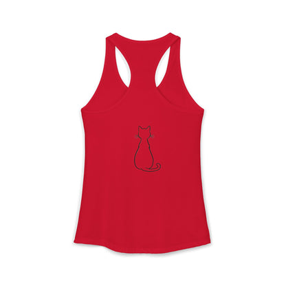 Catitude - 'Purr More Hiss Less' Double-Side Design Women's Racerback Tank Top (Additional Colors)