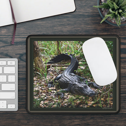 Wild Florida Alligator Gaming Mouse Pad — Realistic Swamp Gator Desk Mat for Gamers & Wildlife Fans